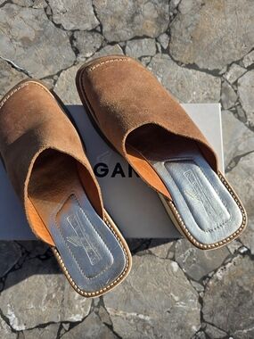 Brown Suede Women's Slip-On Mule - Casual Comfort